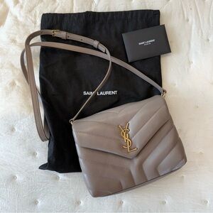 Saint Laurent loulou toy YSL crossbody bag in quilted leather